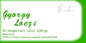 gyorgy loczi business card