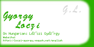 gyorgy loczi business card